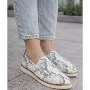 Cole Haan Grand Ambition Slip-On Sneakers Women’s 6.5B – Chalk Python Print–NWB